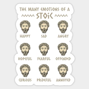 Funny Stoicism Quote Marcus Aurelius Philosophy Art Sticker